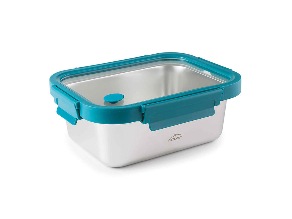 Food box RF/glass Blue 23x17.5x8 cm