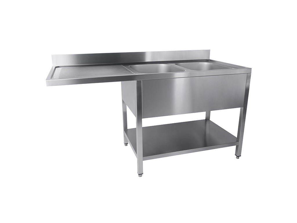 Table with double sink 1600x700x850 mm