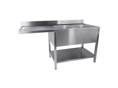 Table with double sink 1600x700x850 mm