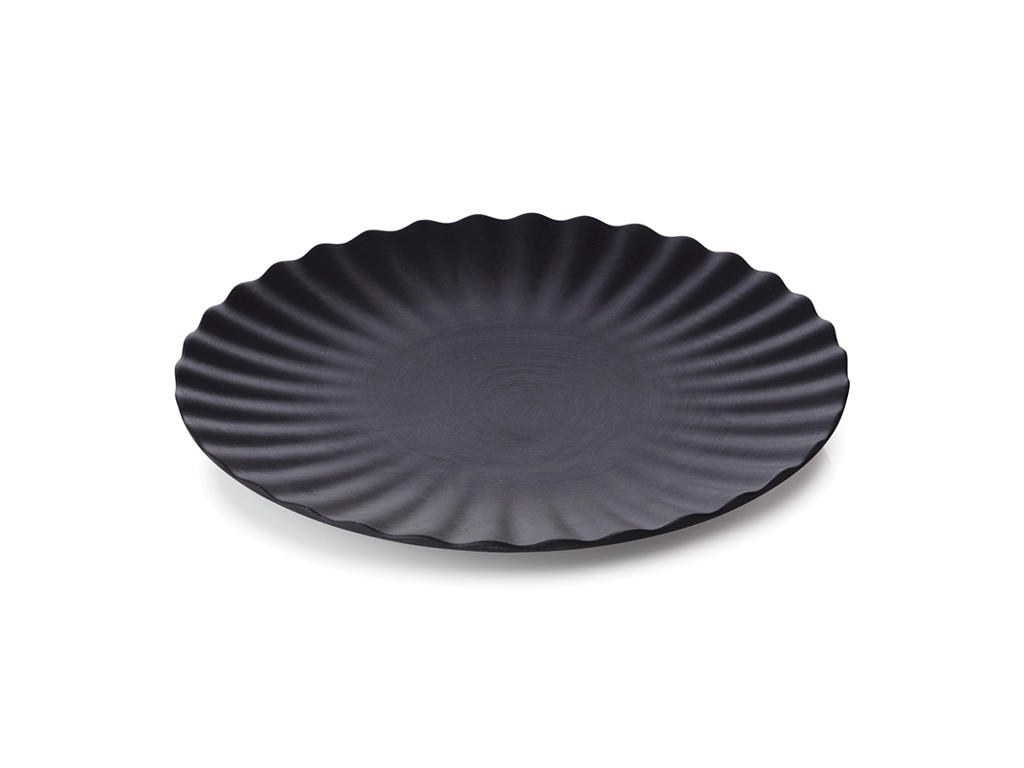 Plate Ø21 cm Black Smooth Pekoe