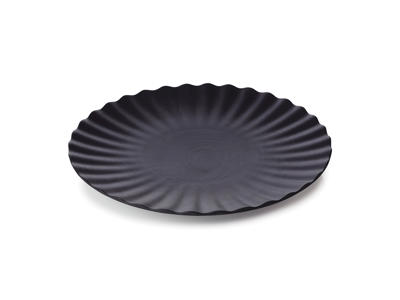 Plate Ø21 cm Black Smooth Pekoe