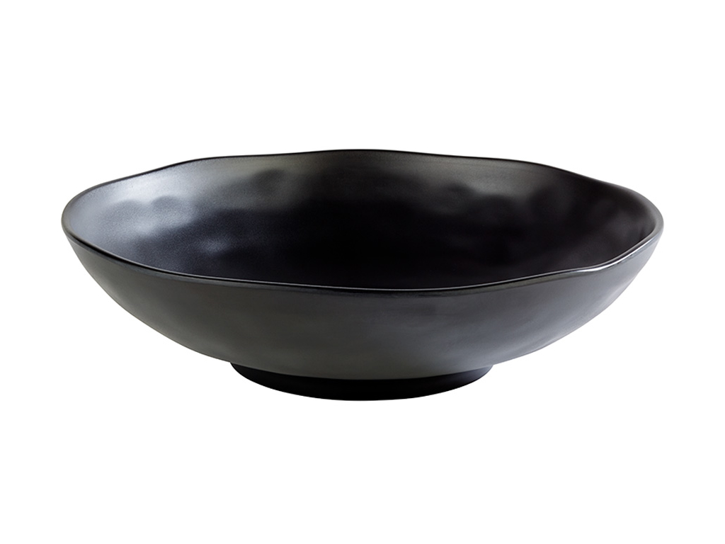 Melamin skål, Sort, 31 cm
