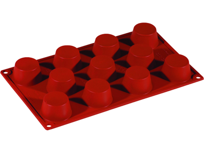 Baking mold Silicone 1/3 GN, 11 muffins
