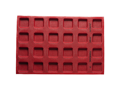 Baking mold Formasil 24 pieces square