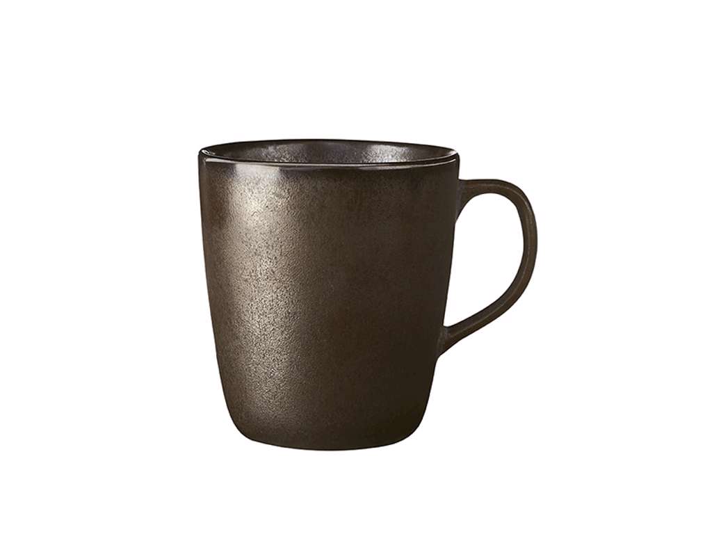 RAW Mug w/handle 35 cl Metallic brown