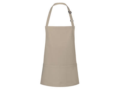Apron with pockets Sand 75x60 cm