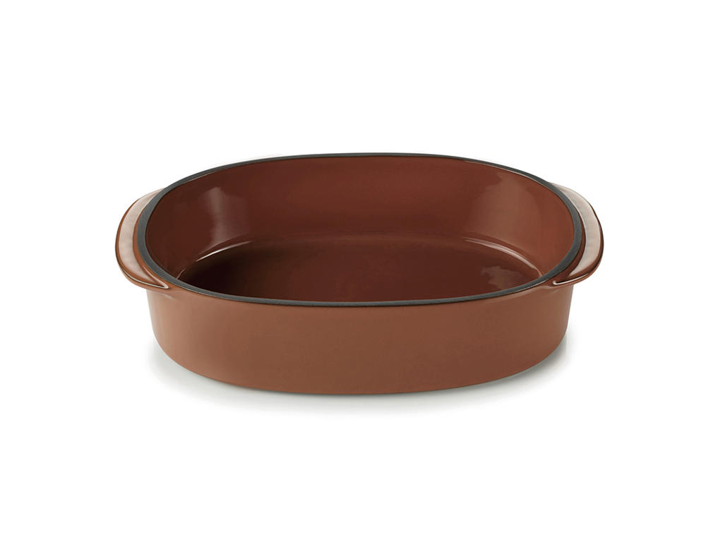 Dish Oval 19x13 cm Brown Caractere Culinaire