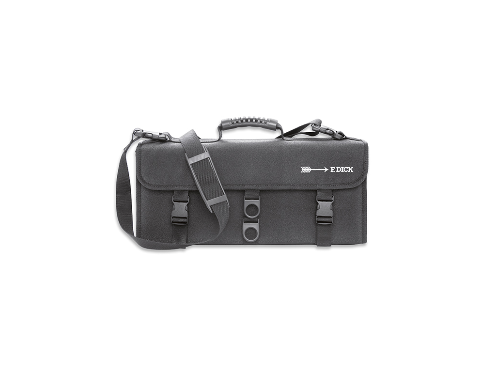 Folder without content, 11 compartments, F. Dick, Fabric, Hard, Black