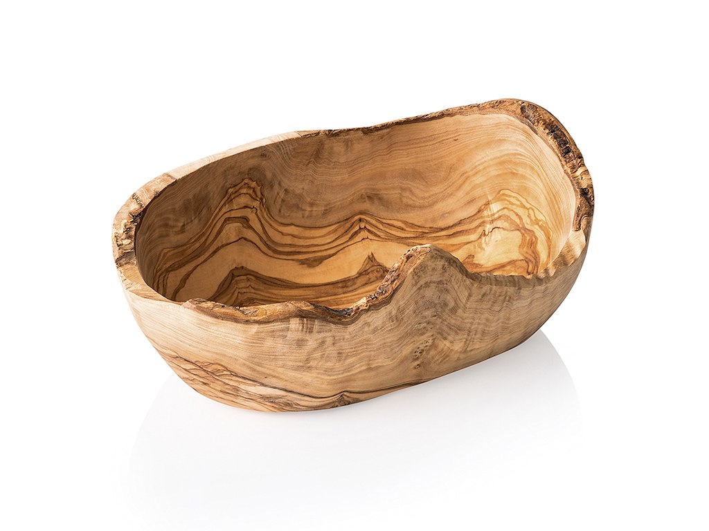 Bowl Natural Olive Wood 25x15x10cm