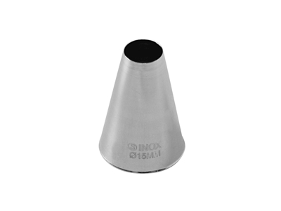 Nozzle simple 15 mm stainless steel