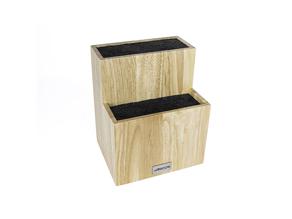 Knife block 2 levels rubber wood Arcos