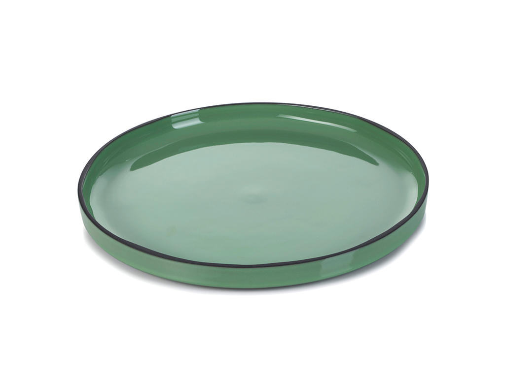 Plate Ø26 cm Green Caractere