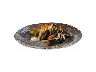 Plate round melamine Ø26 cm Aquaris