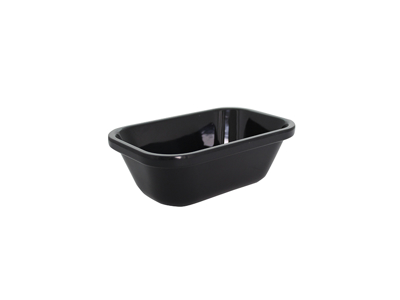 Butcher tray Black melamine 21x14x7.6 cm
