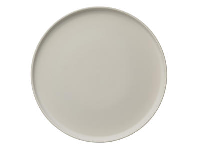 Plate - Stoneware - White - Ø33cm - 30mm - Dishwasher Safe - Stackable
