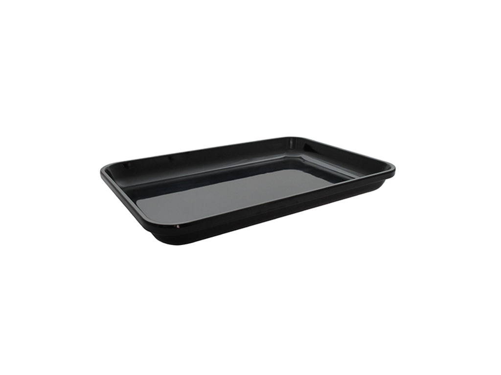 Butcher tray Black melamine 42x28x4.3 cm