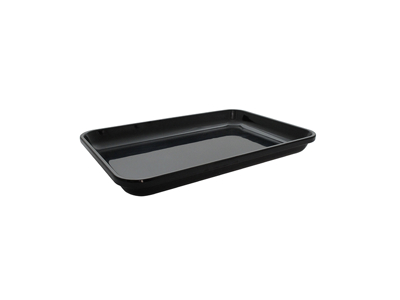 Butcher tray Black melamine 42x28x4.3 cm