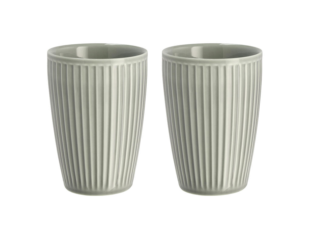 Thermal Mug Plissé 25 cl 8x12 cm 2 pcs. Arctic Ice