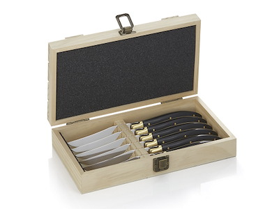 Steak knives 6 pcs 11cm Carlos in wooden box