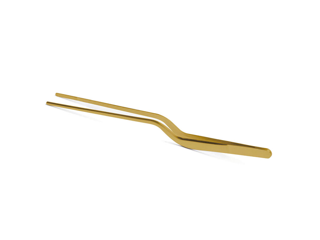 Tweezers with bend 21 cm Gold Comas