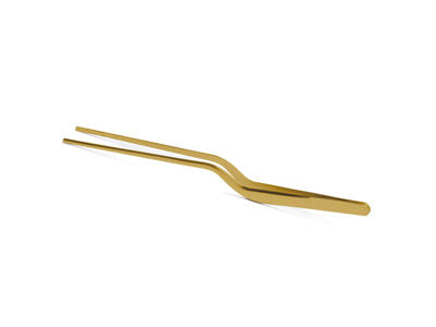 Tweezers with bend 21 cm Gold Comas