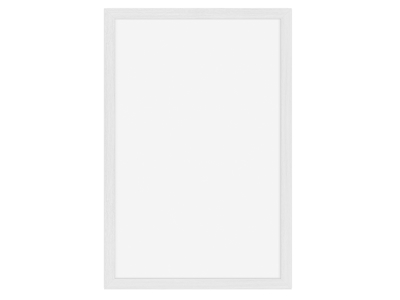 Board 60x40x1 cm white lacquered wood frame