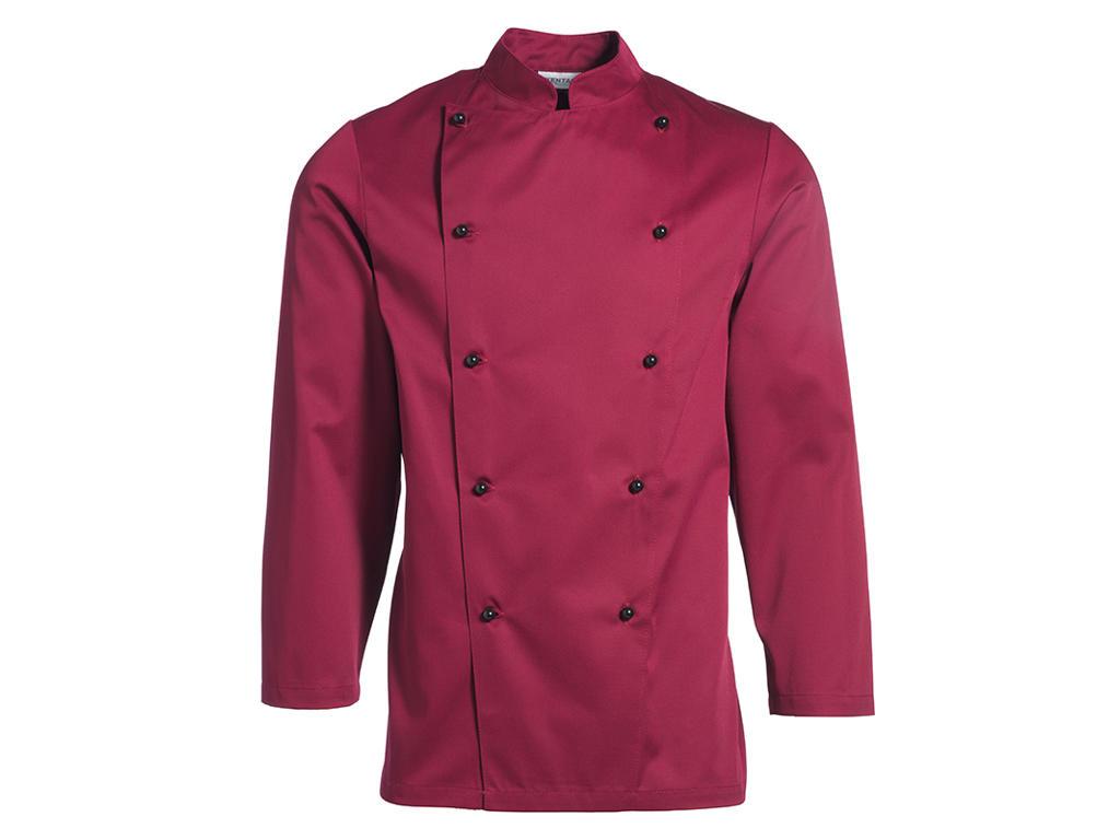 Kentaur Chef Jacket Men Bordeaux with long sleeve