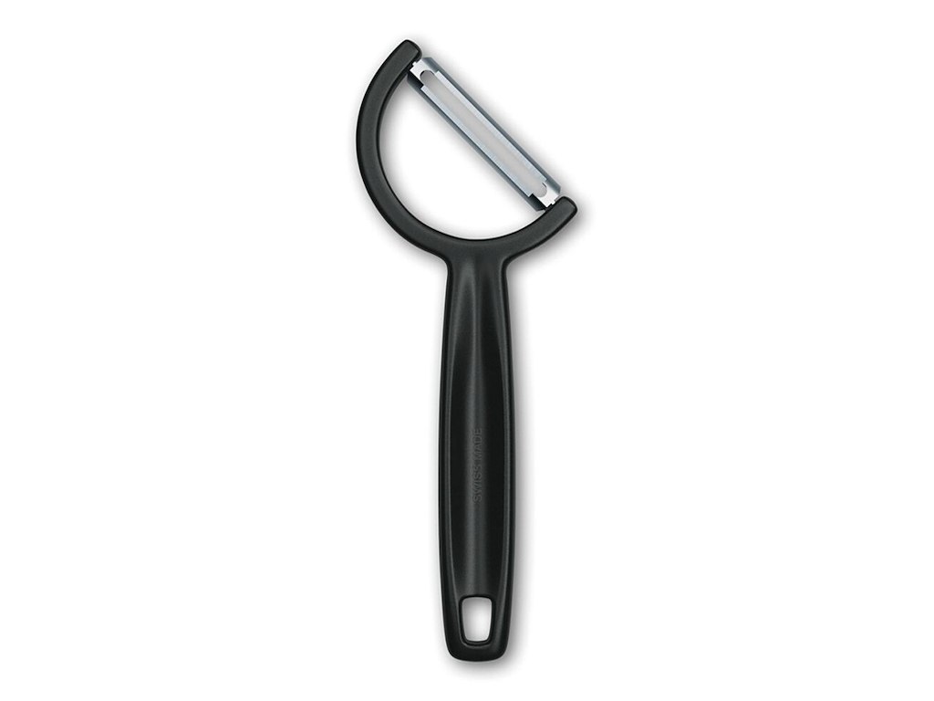 Thin peeler, angled, Victorinox, Black