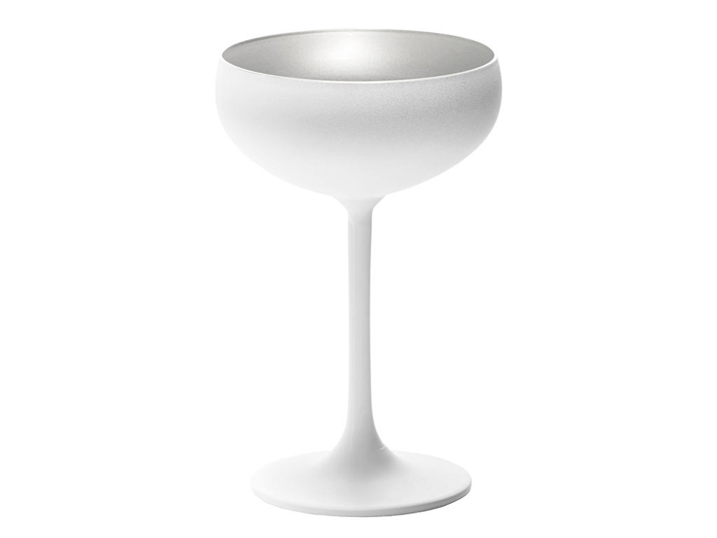 Champagne Bowl with Glass White/Silver 23cl - 147x90mm