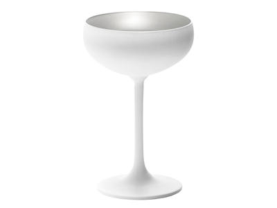 Champagne Bowl with Glass White/Silver 23cl - 147x90mm