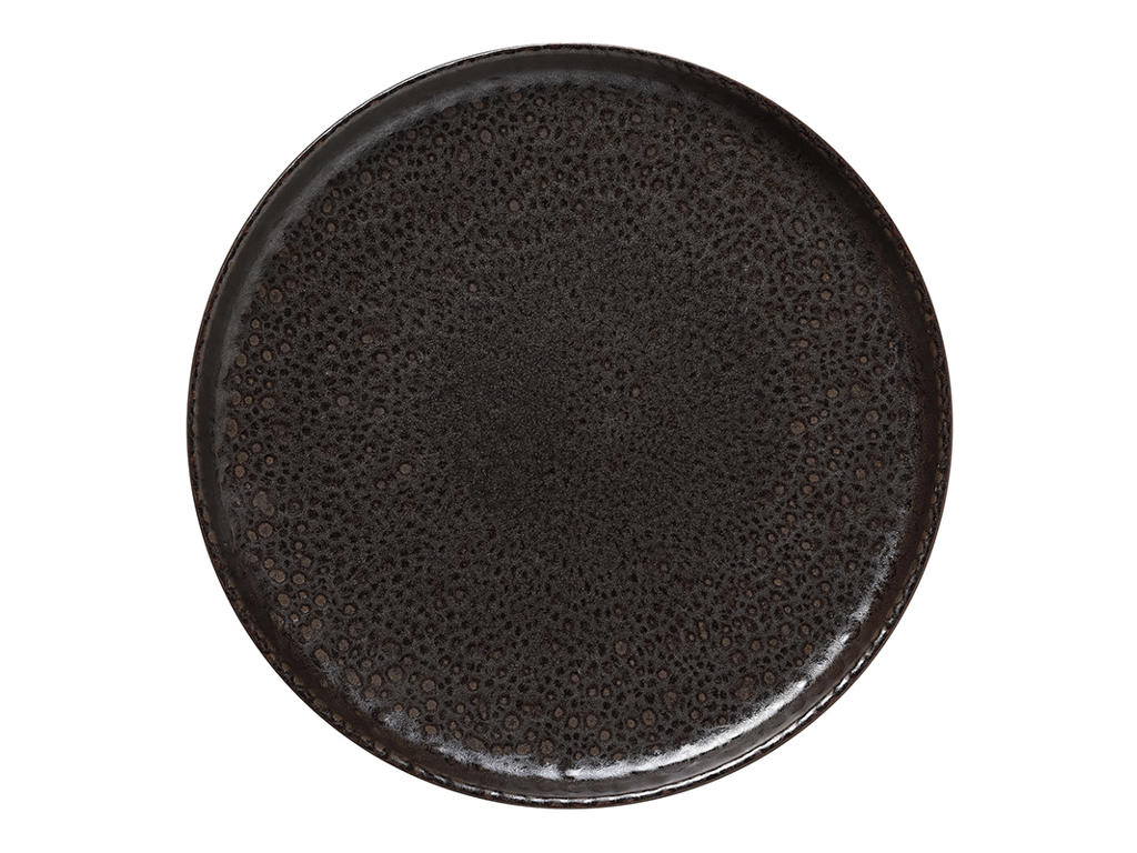 Plate - Stoneware - Brown - Ø28cm - 30mm - Dishwasher Safe - Stackable
