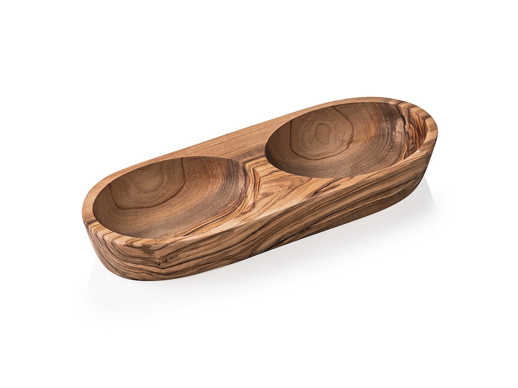 Bowl Double Olive Tree 25x11x3.5cm