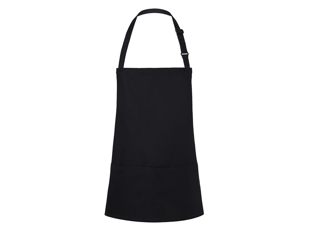 Apron with pockets Black 75x60 cm