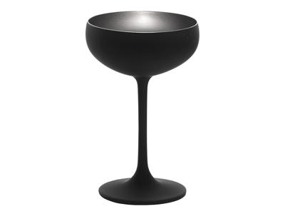 Champagne Bowl - Glass - Black/Silver - 23cl - 147x90mm