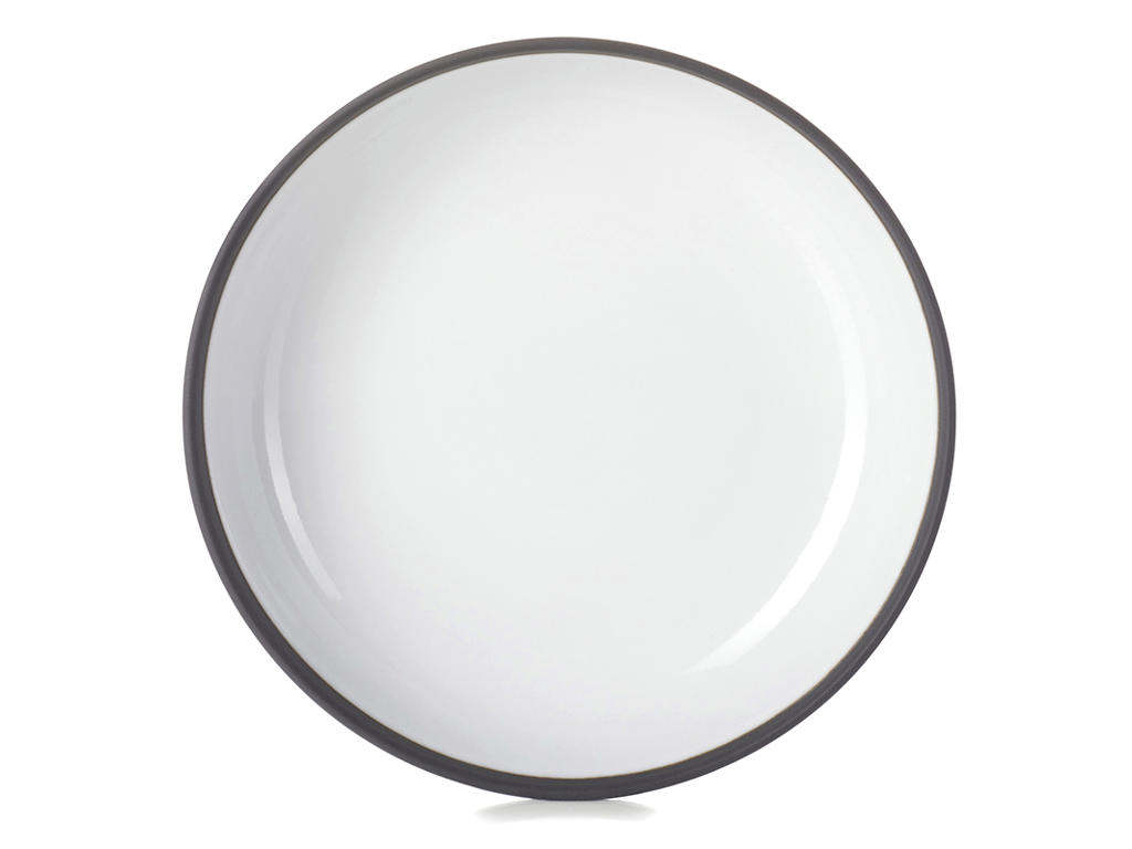 Plate Ø17.5 cm White Solid