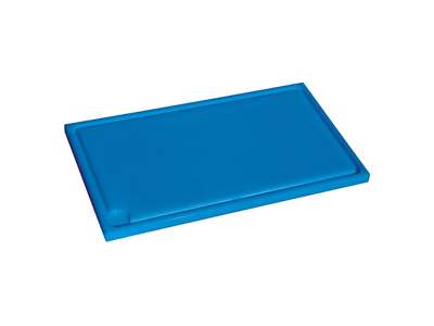 Cutting Board Blue 50x30x2 groove/trough/dup