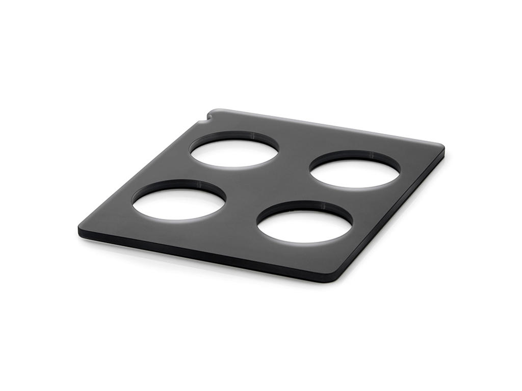 Tray for 4 Bottles 32.5x26.5 cm Anthracite A Scene