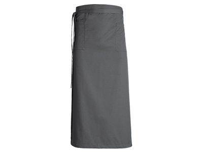 Apron with pocket dark gray 146x90 cm