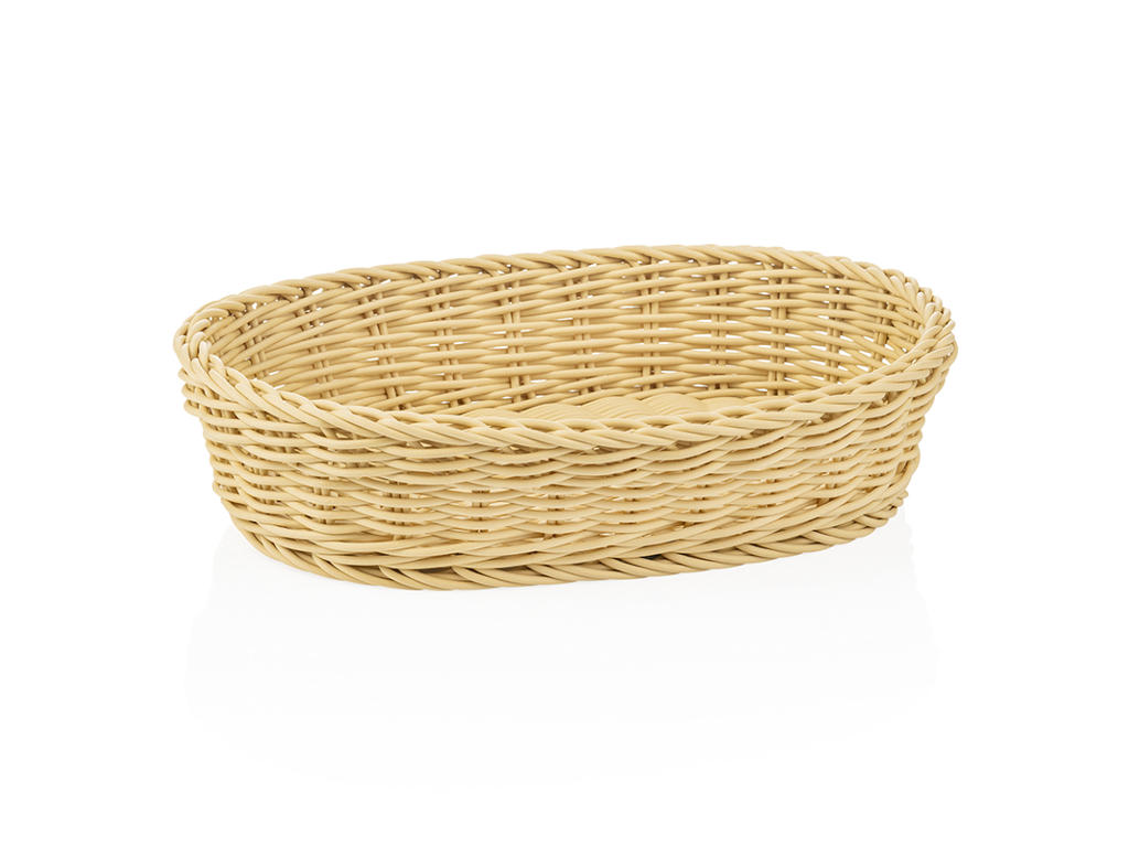 Bread Basket Light Beige 32x23x7 cm Weaver Pro