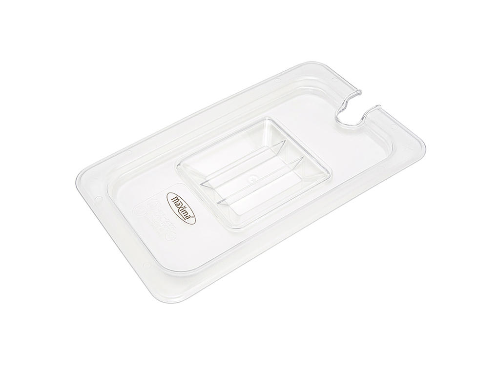 Maxima Canteen Lid Poly 1/4 GN with Cutout