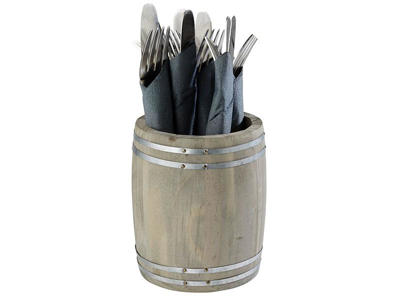 Mini barrel wood round Ø11.5x14 cm