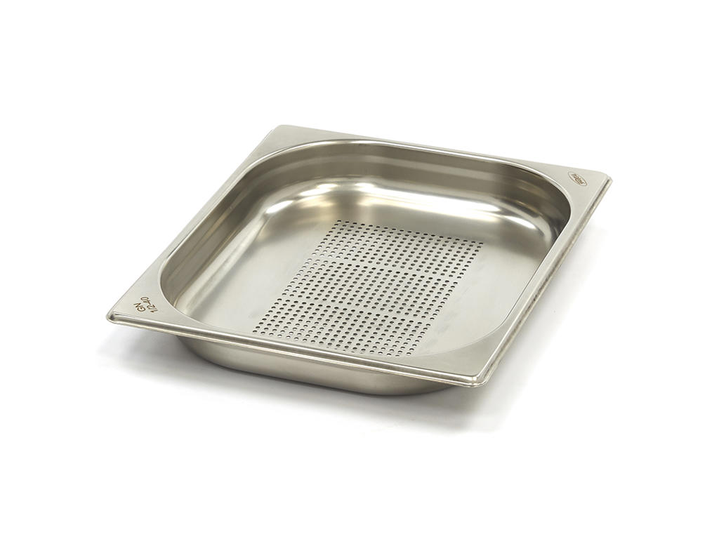 Perforated Canteen Container 1 / 2GN in Stainless Steel | 40mm