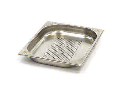 Perforated Canteen Container 1 / 2GN in Stainless Steel | 40mm