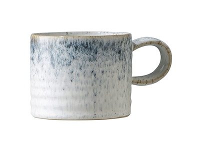 Denby Kiln Mug with Handle – Ridged Blue 295 ml