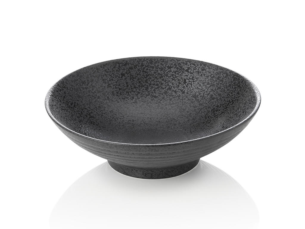 Ceramic Bowl Black - Ø 22.5cm - 0.7ltr - 70x225x225mm
