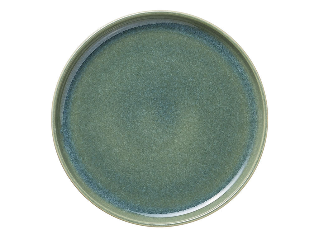 Plate - Stoneware - Green - Ø22cm - 30mm