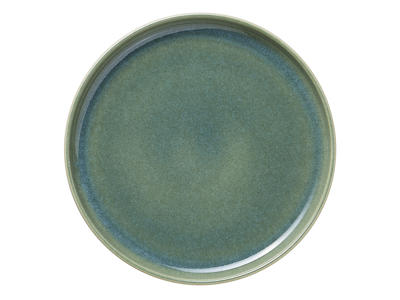 Plate - Stoneware - Green - Ø22cm - 30mm