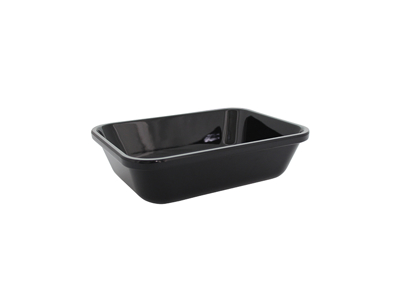 Butcher tray Black melamine 28x21x7.6 cm