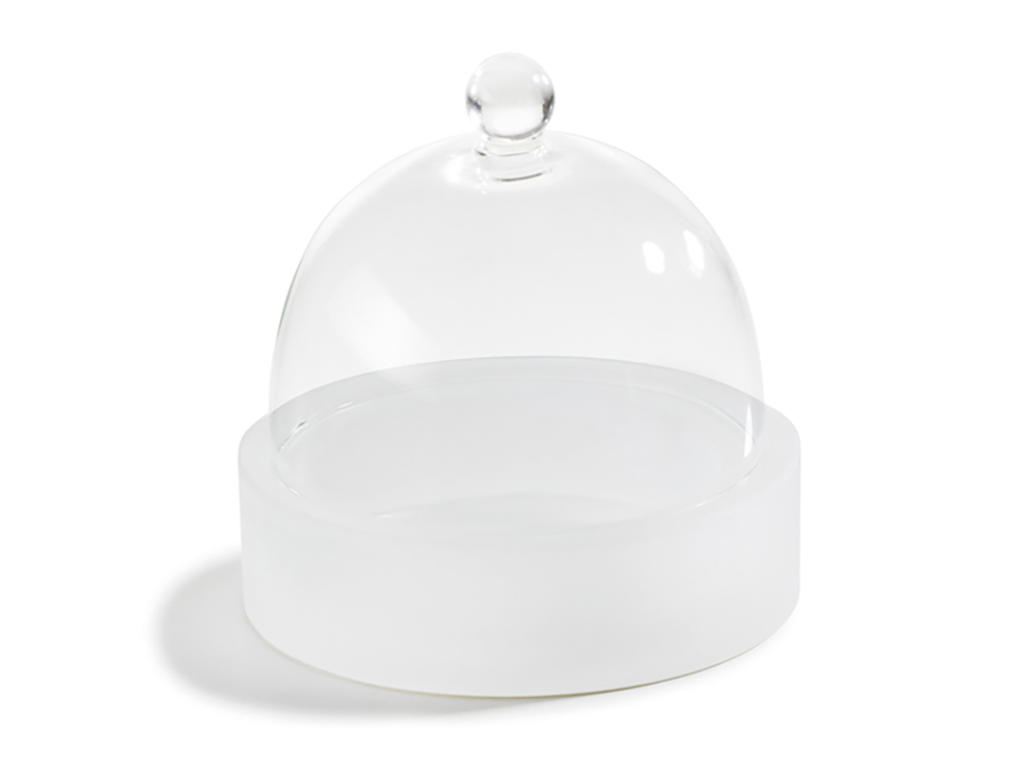Bowl mm dome 30 cl White/glass Mealplak