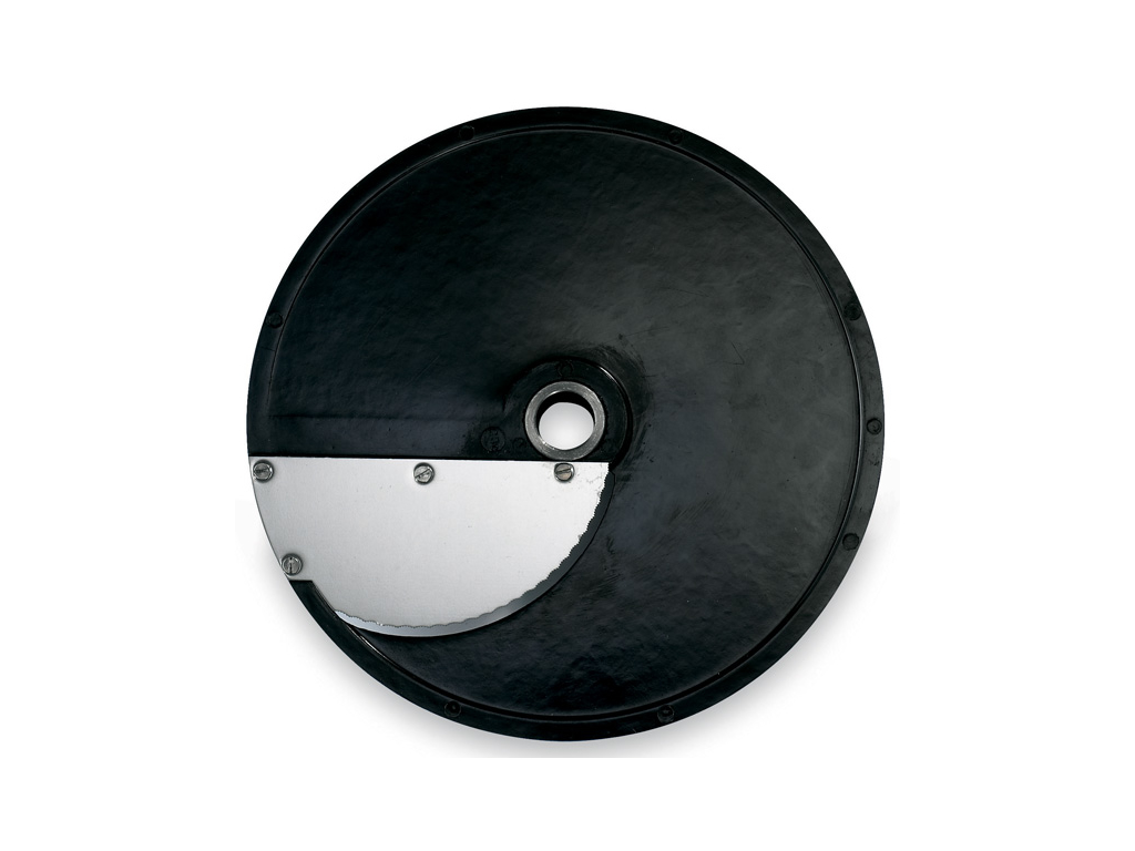 Slicing disc with 1 curved corrugated blade 2 mm